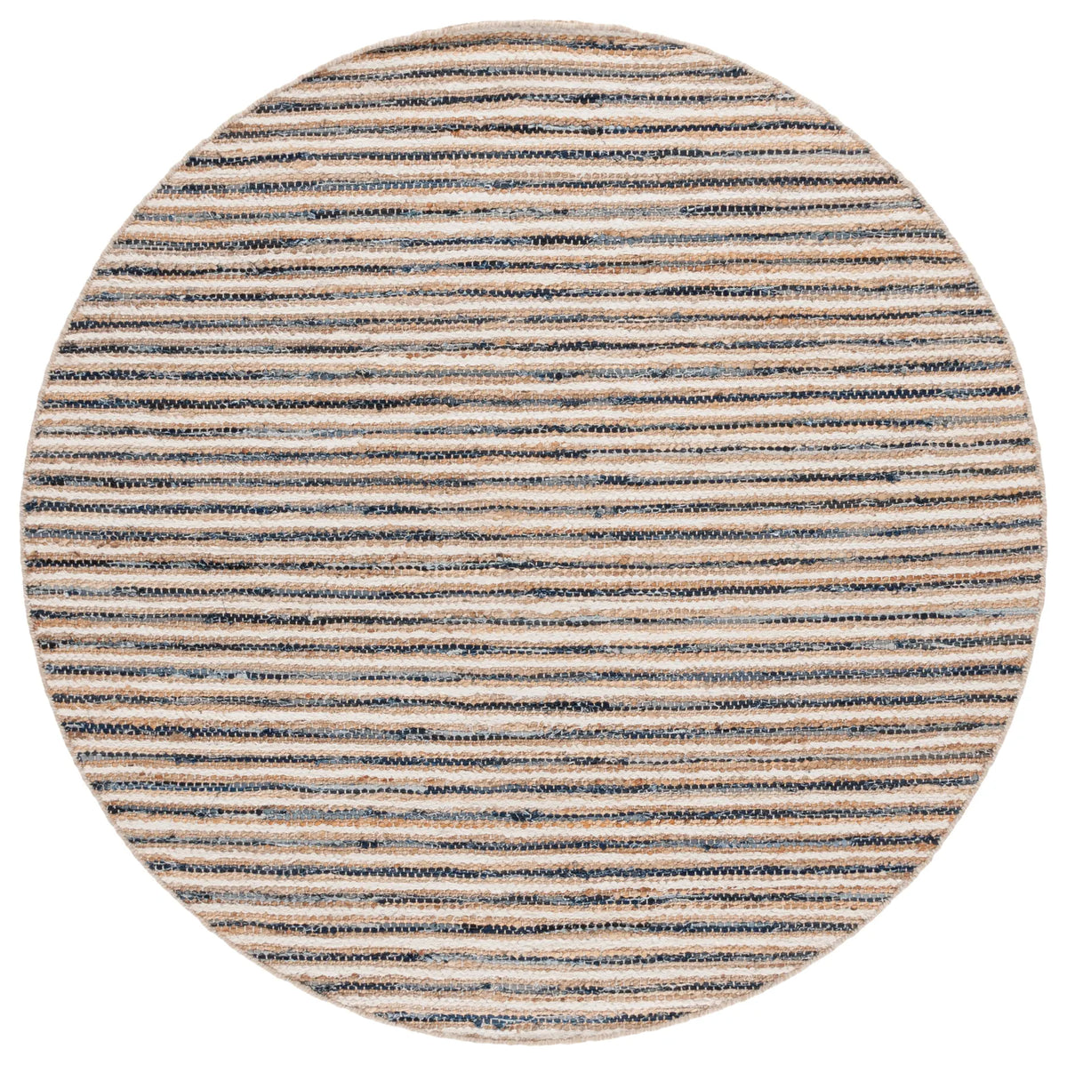Safavieh Cape Cod 6'-0" x 6'-0" Rug in Natural / Navy