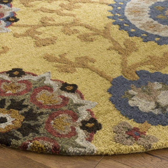 Safavieh Blossom 6'-0" x 6'-0" Rug in Gold / Multi
