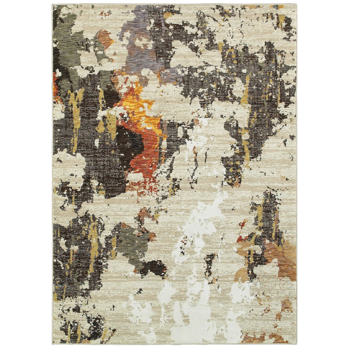 Oriental Weavers Sphinx Evolution 7770J Beige/Charcoal Rugs - main flat