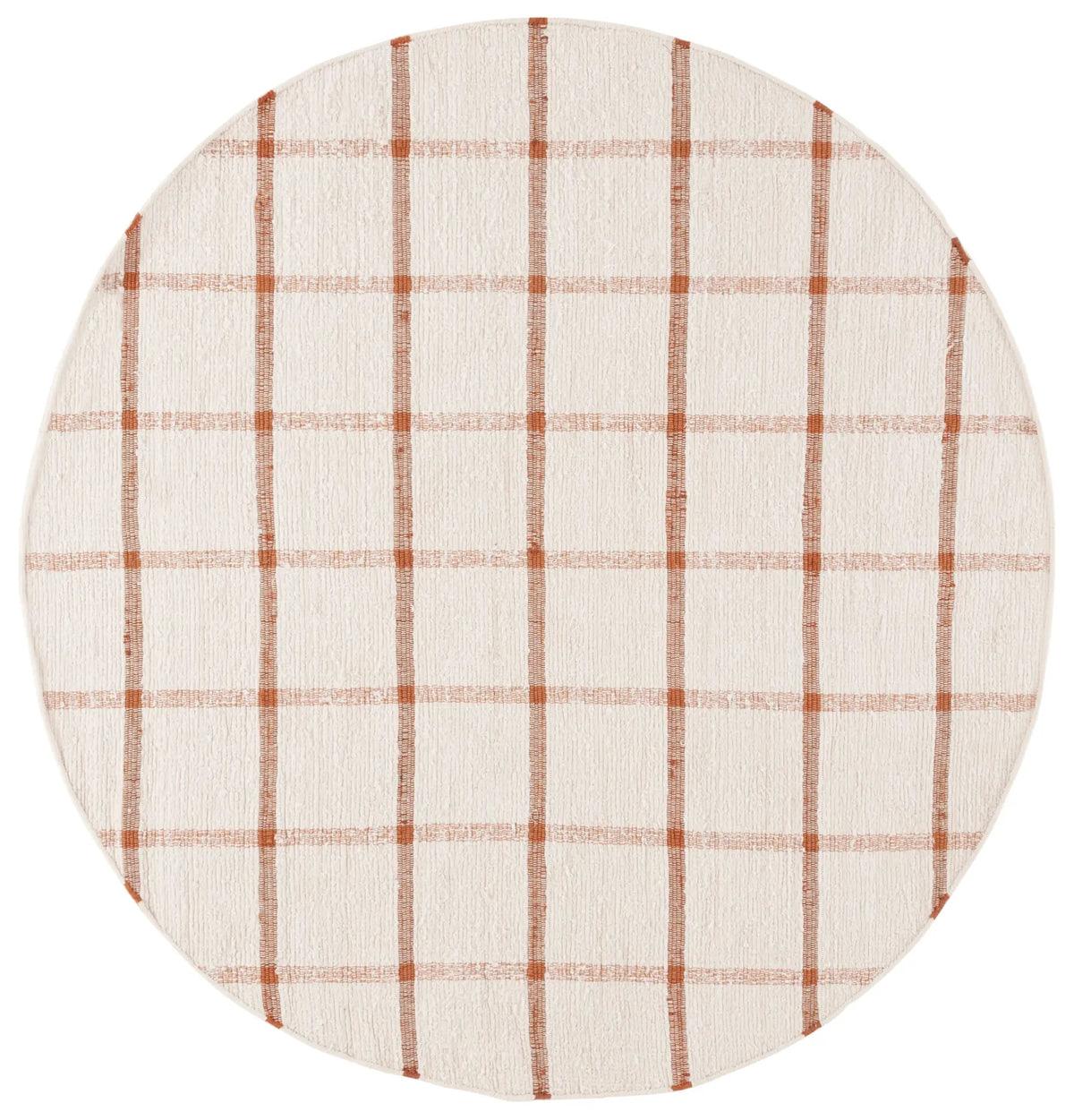 Safavieh Montauk 6'-0" x 6'-0" Rug in Ivory / Rust