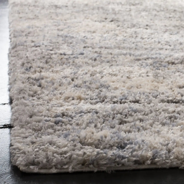Safavieh Berber Shag 200 5'-3" x 7'-6" Rug in Grey Blue / Cream