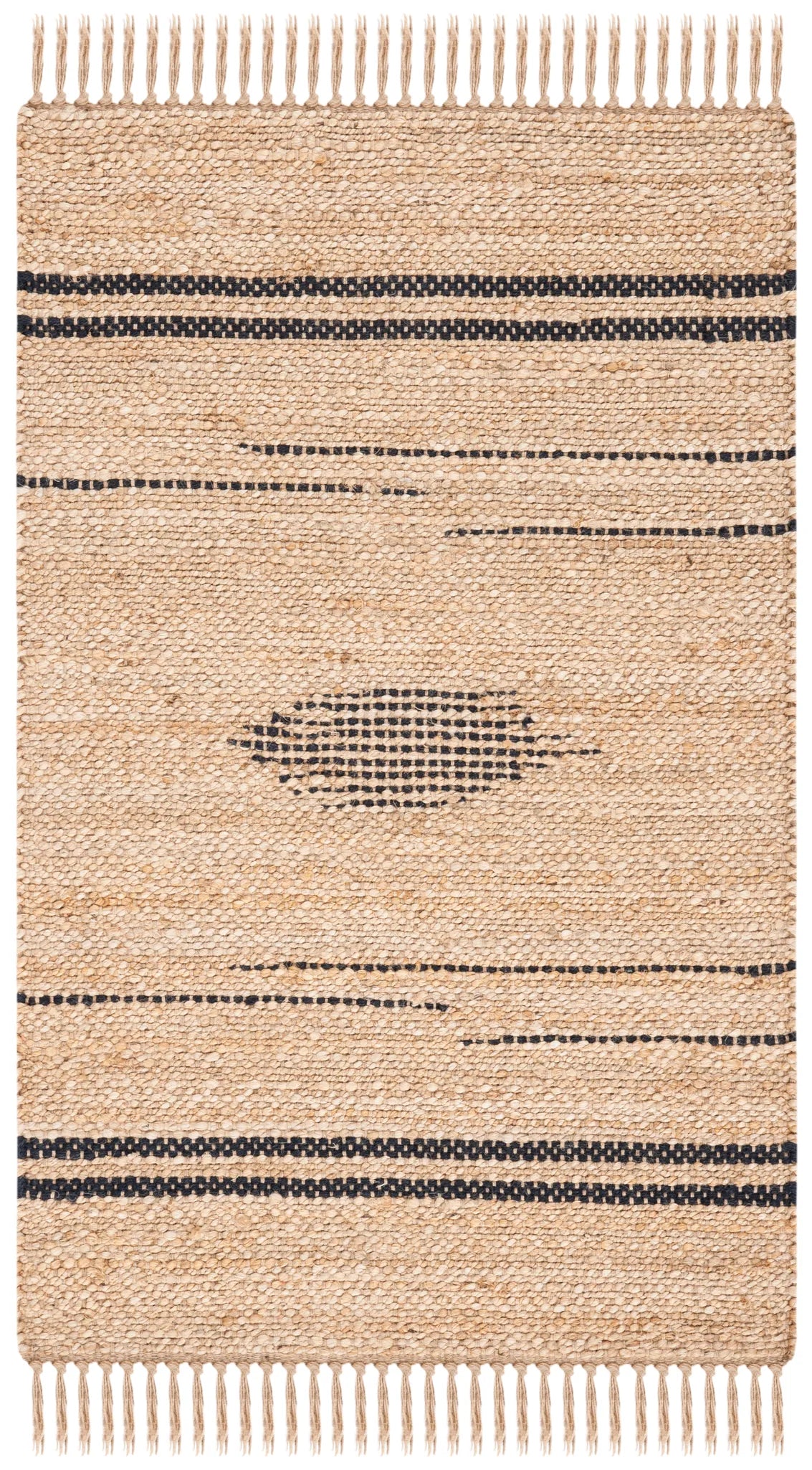 Safavieh Natural Fiber 2'-3" x 4'-0" Rug in Black / Natural