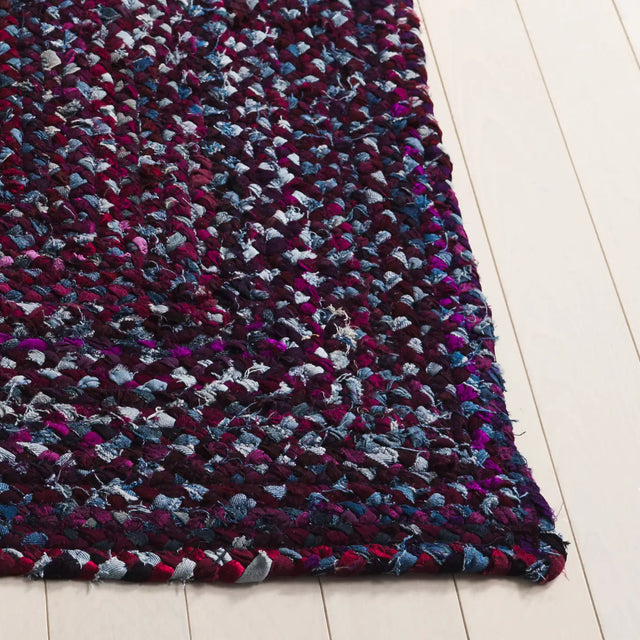 Safavieh Braided 4'-0" x 6'-0" Rug in Purple / Blue