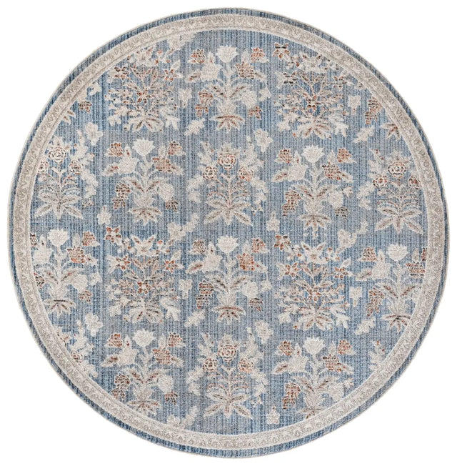 Safavieh Grove 6'-7" x 6'-7" Rug in Blue / Ivory