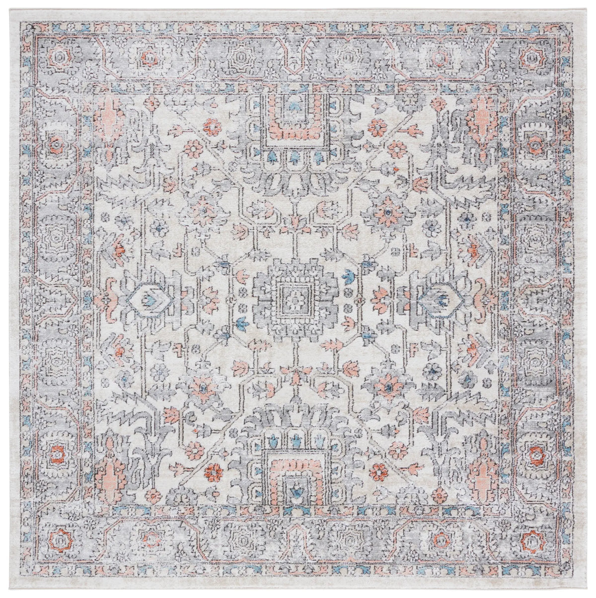 Safavieh Oregon 800 6'-7" x 6'-7" Rug in Grey / Ivory