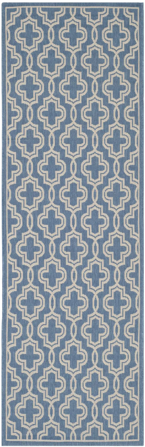 Safavieh Martha Stewart 2'-7" x 8'-2" Rug in Blue / Beige