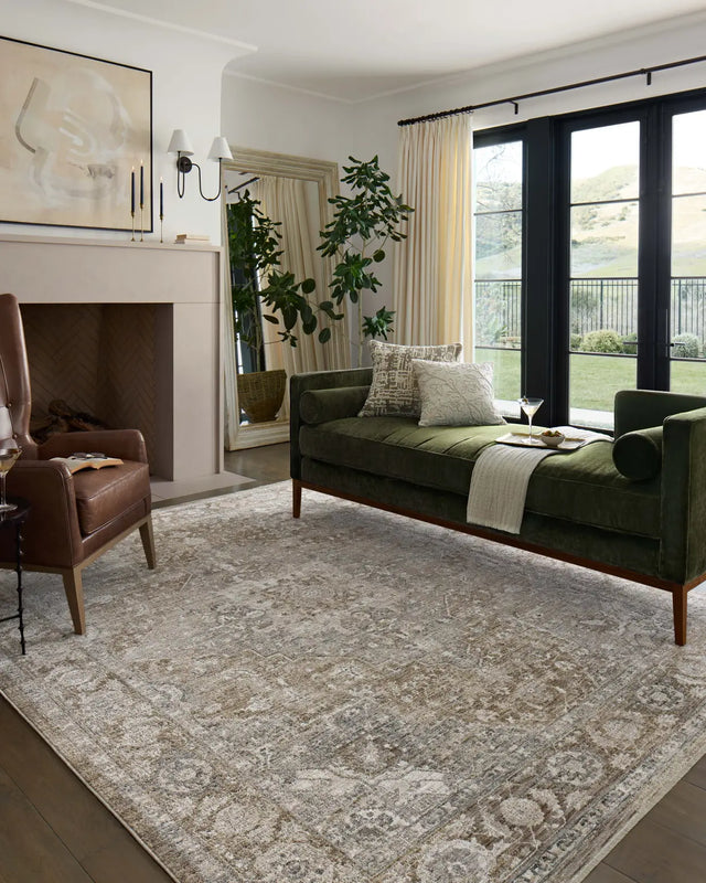 Loloi Tabitha Tai-01 Khaki/Slate Rug - room scene 3