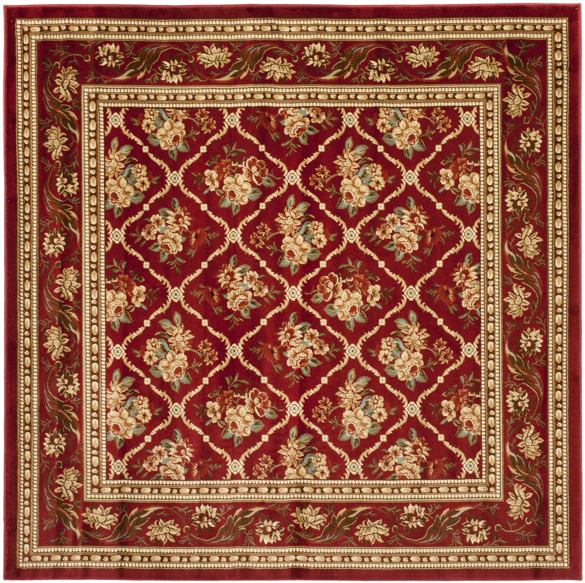 Safavieh Lyndhurst 6'-7" x 6'-7" Rug in Red / Red