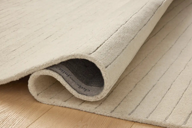 Chris Loves Julia x Loloi Henry HEY-01 Ivory / Dove Rug - pile height