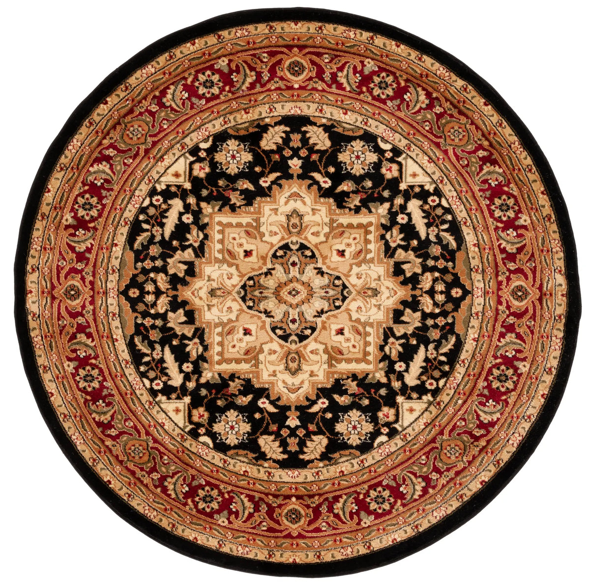 Safavieh Lyndhurst 6'-0" x 6'-0" Rug in Black / Red