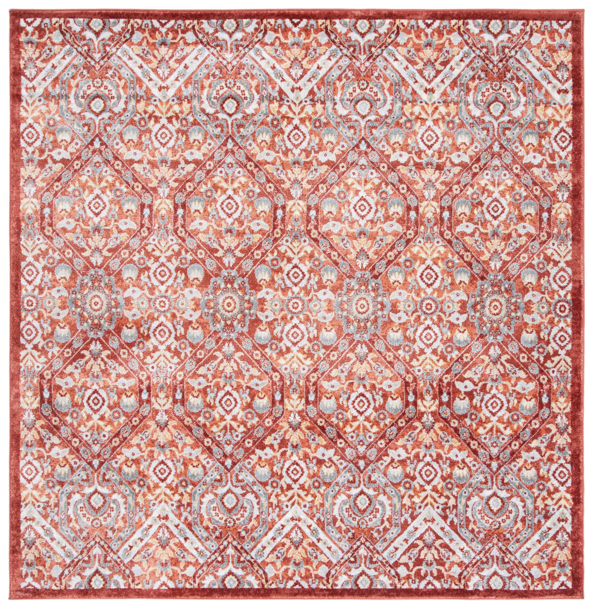 Safavieh Lagoon 6'-7" x 6'-7" Rug in Light Brown / Ivory