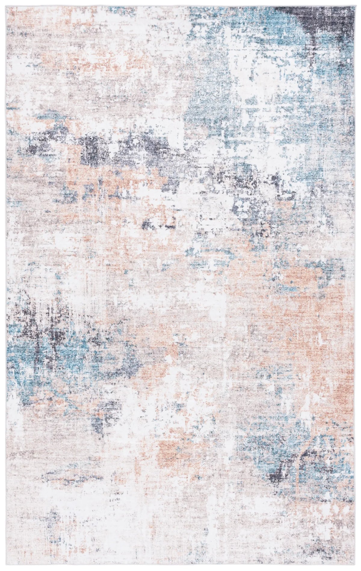 Safavieh Santa Monica 4'-0" x 6'-0" Rug in Ivory / Rust