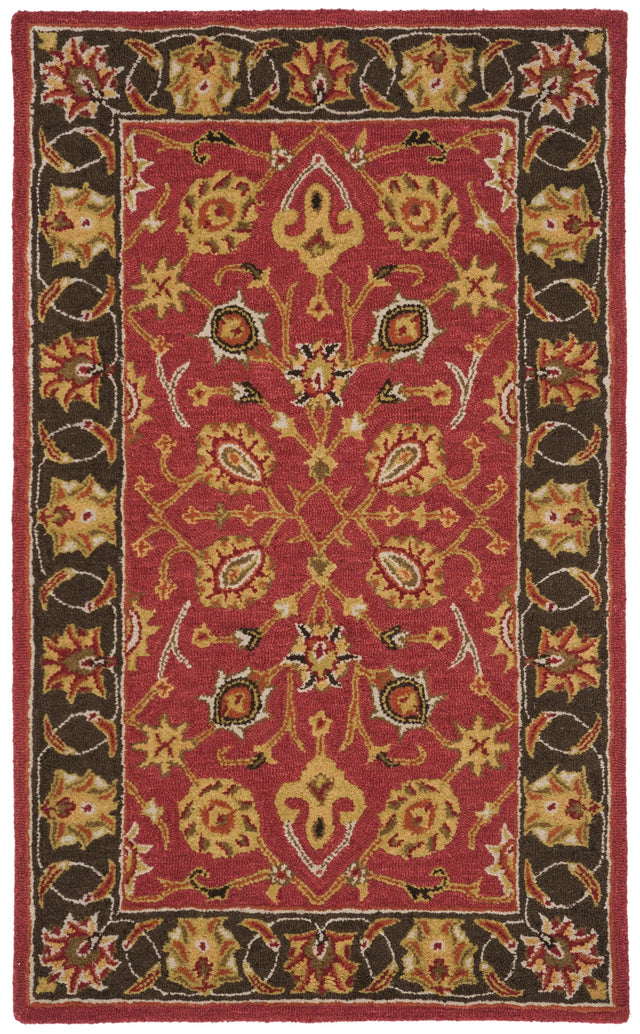 Safavieh Heritage 3'-0" x 5'-0" Rug in Red / Gold