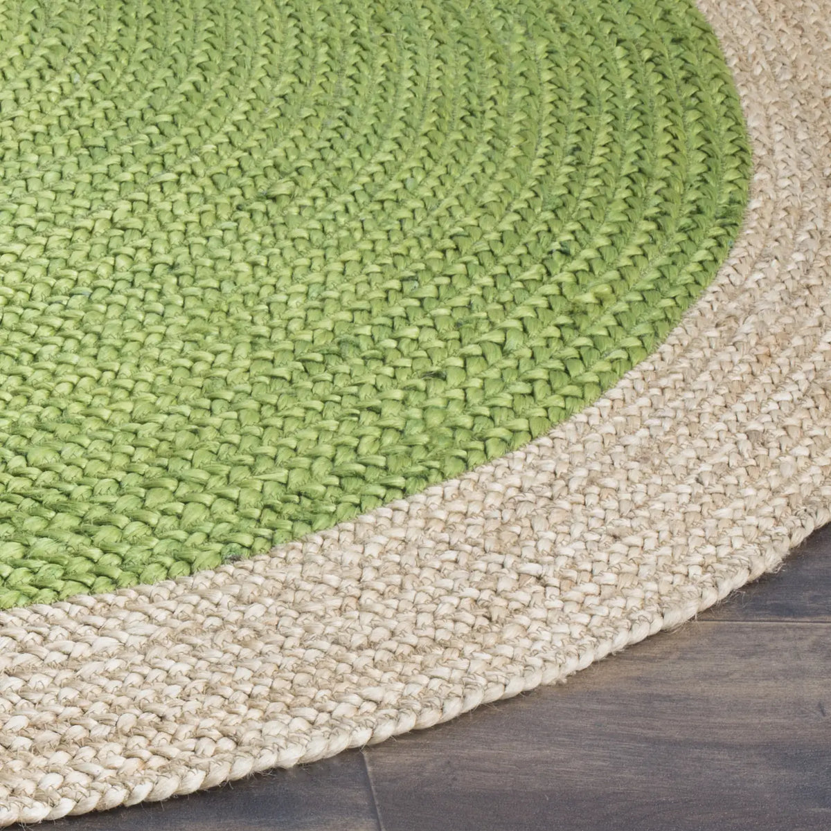 Safavieh Natural Fiber 5'-0" x 5'-0" Rug in Green / Natural