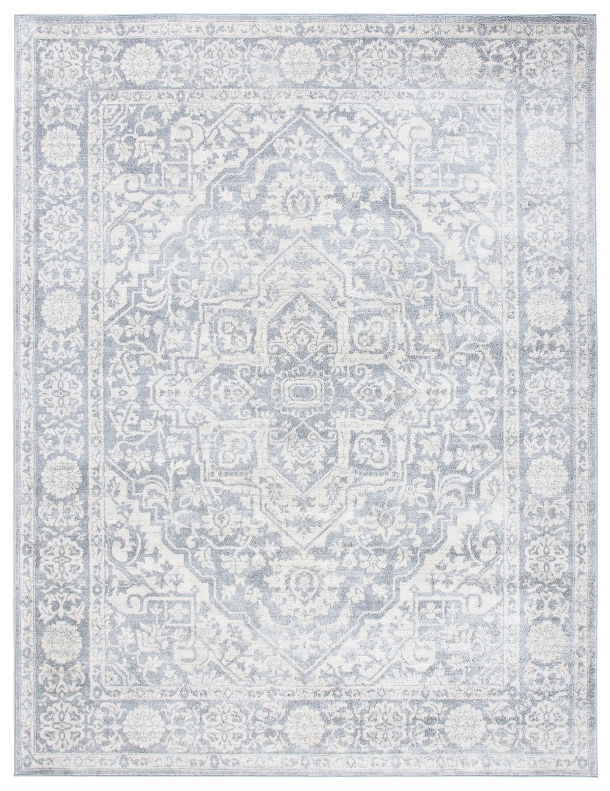 Safavieh Brentwood 10'-0" x 13'-0" Rug in Light Grey / Ivory