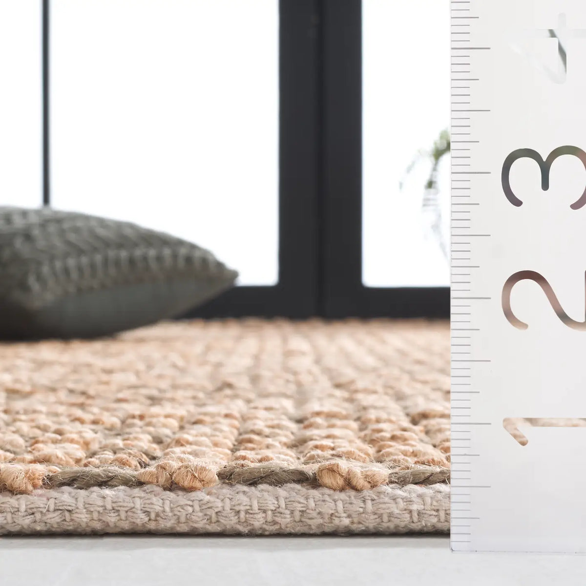 Safavieh Natural Fiber 4'-0" x 6'-0" Rug in Natural / Green