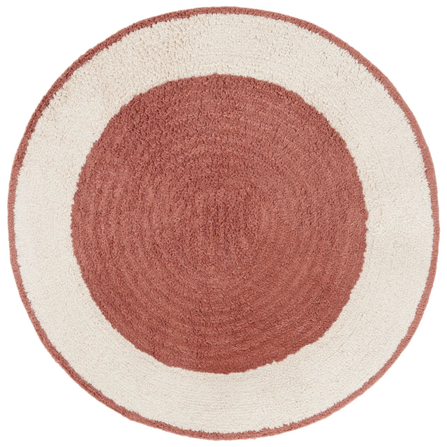 Safavieh Easy Care 3'-0" x 3'-0" Rug in Ivory / Rust