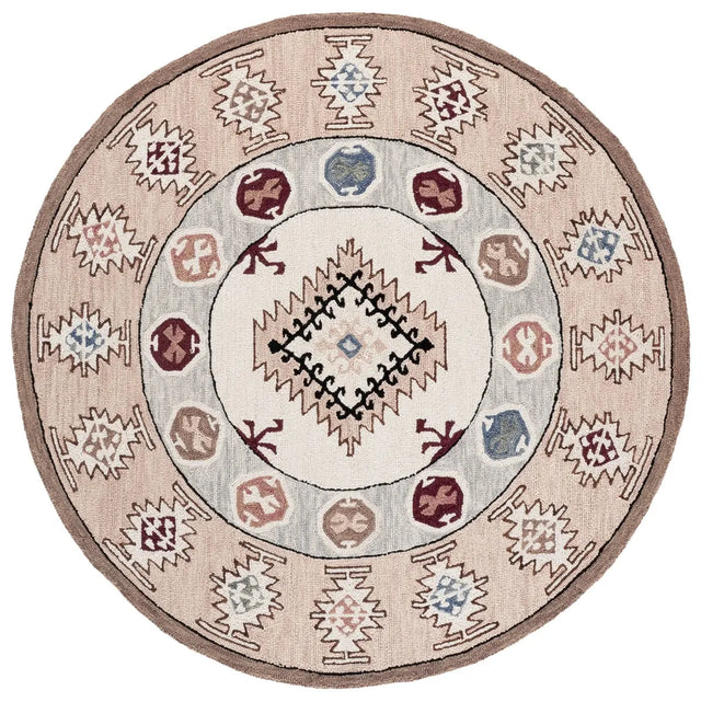 Safavieh Metro 6'-0" x 6'-0" Rug in Ivory / Rust