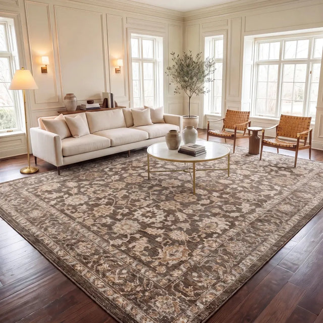 Safavieh Hazel 500 10'-0" x 14'-3" Rug in Brown / Ivory