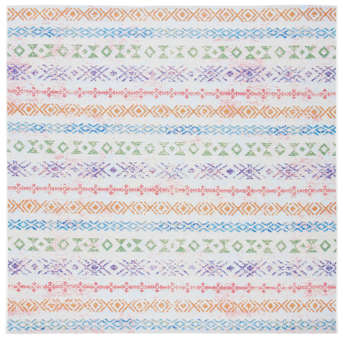 Safavieh Summer 6'-7" x 6'-7" Rug in Ivory / Blue