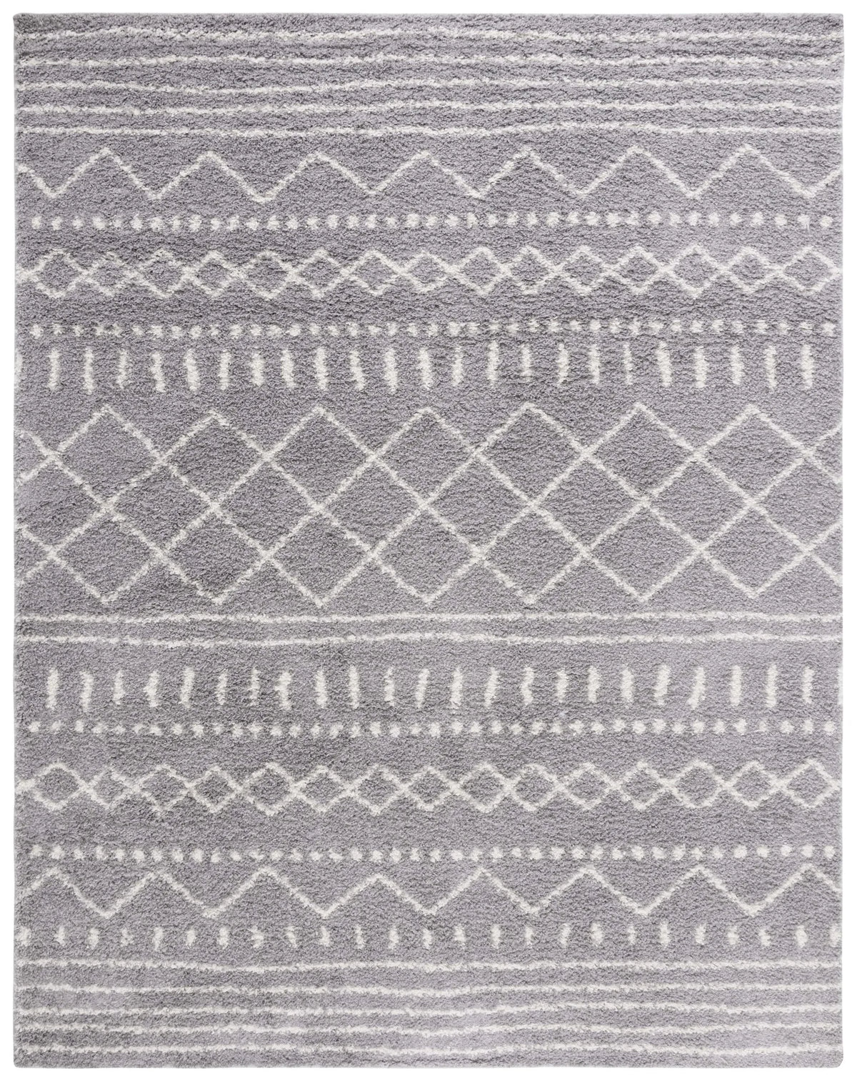 Safavieh Arizona Shag 10'-0" x 14'-0" Rug in Grey / Ivory