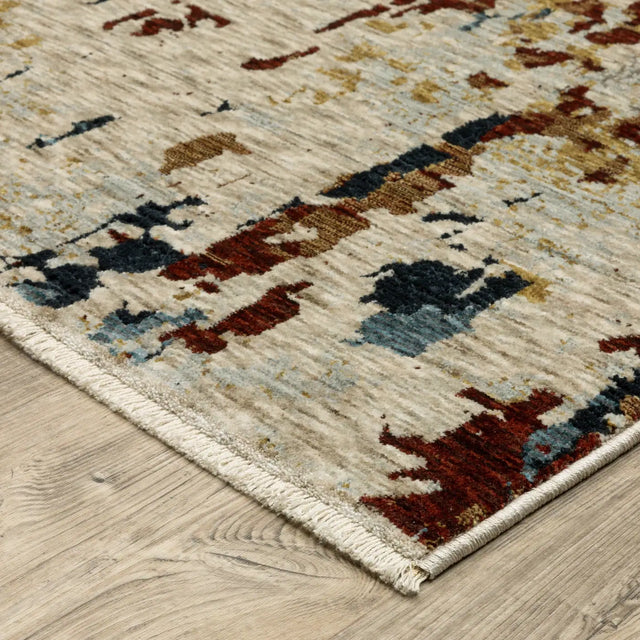 Oriental Weavers Sphinx Capella CAP11 Multi Rugs - corner detail