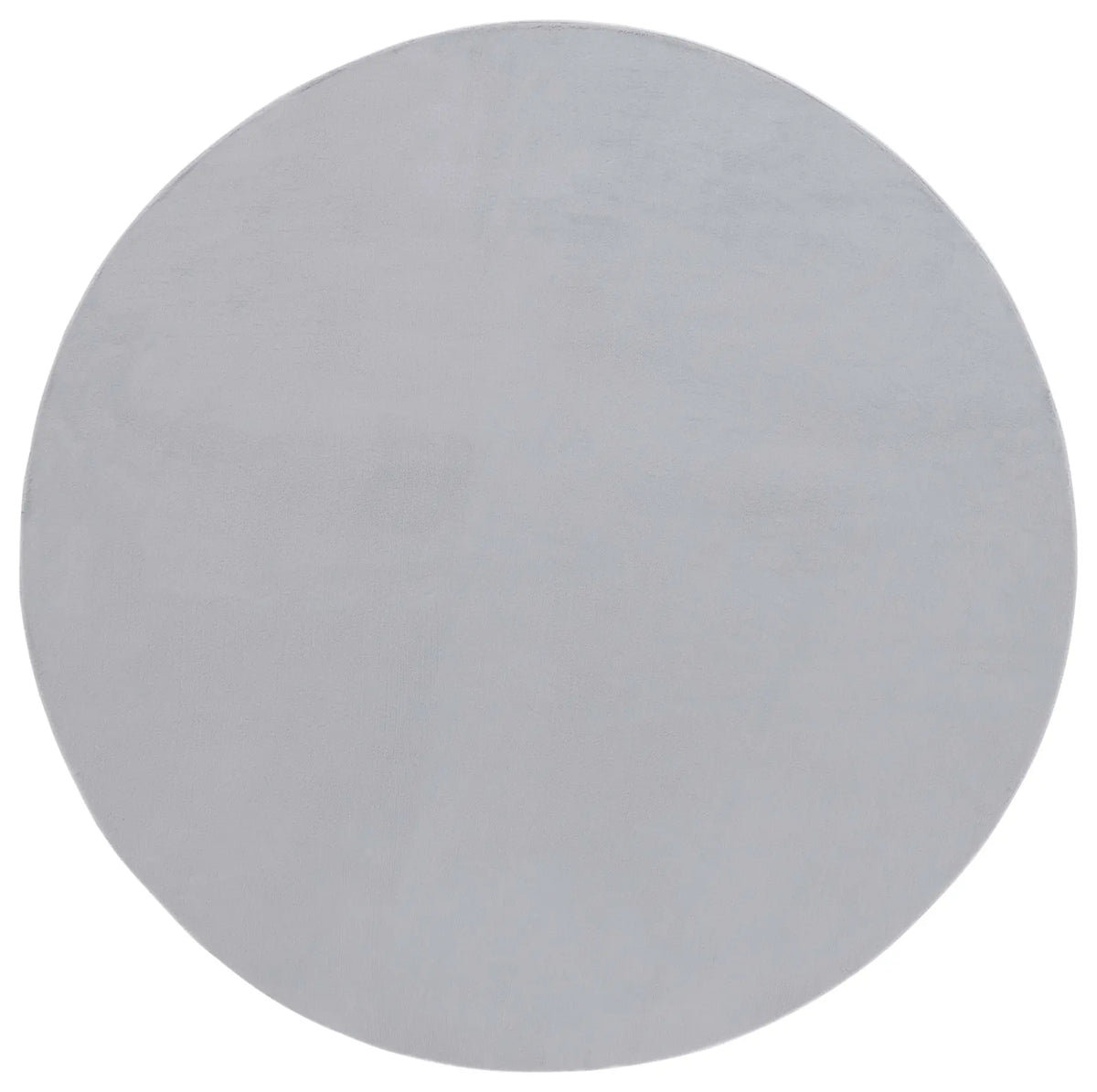 Safavieh Faux Rabbit Fur 6'-0" x 6'-0" Rug in Silver