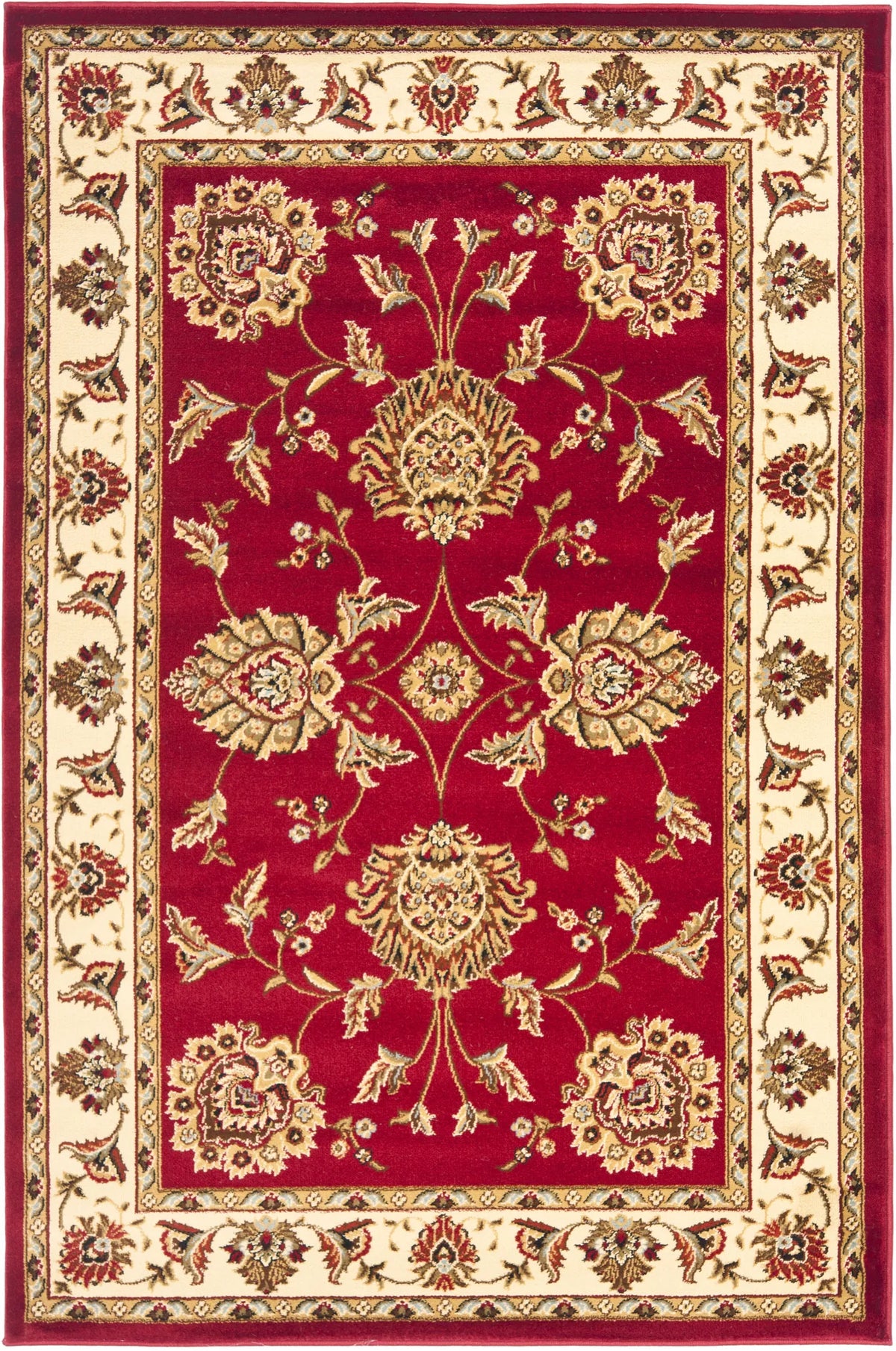 Safavieh Lyndhurst 3'-3" x 5'-3" Rug in Red / Ivory
