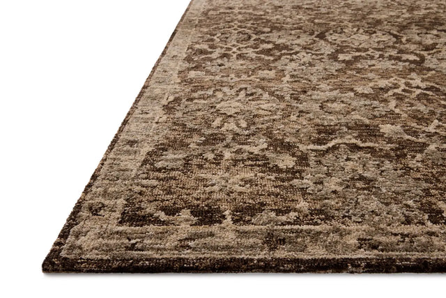 Loloi Percival PCV-02 Bark / Pebble Rug - rug corner
