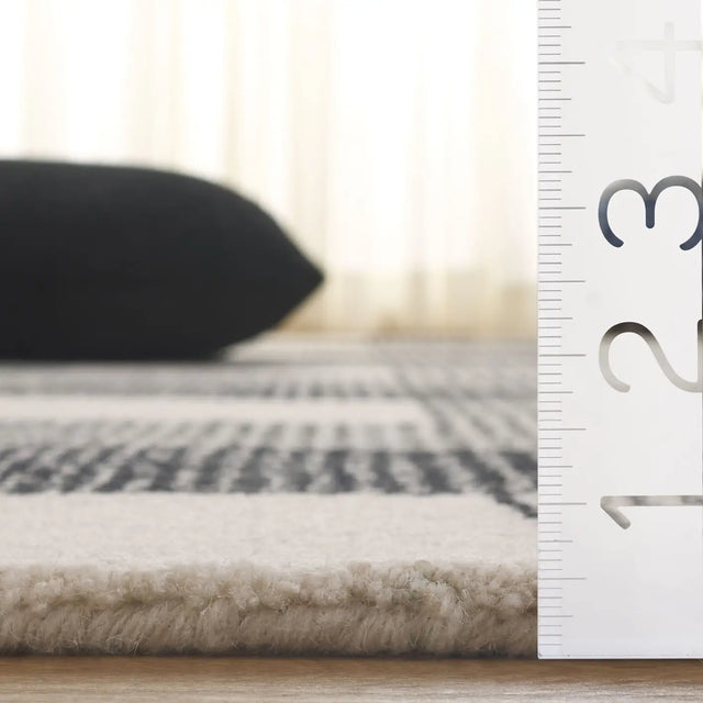 Safavieh Genre 4'-0" x 6'-0" Rug in Ivory / Black