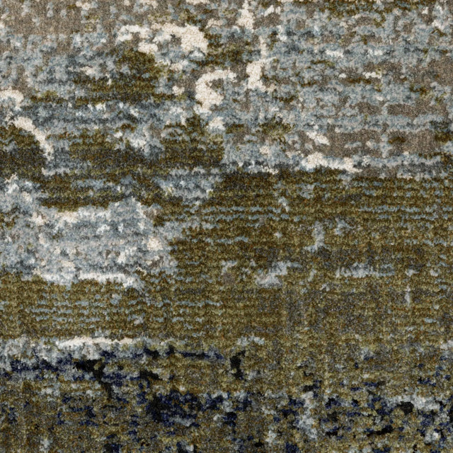 Oriental Weavers Caravan 8020L Blue/ Green Rug - room scene 2