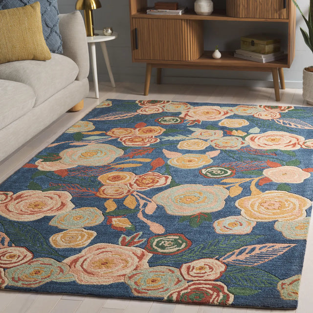 Safavieh Jardin 4'-0" x 6'-0" Rug in Blue / Pink