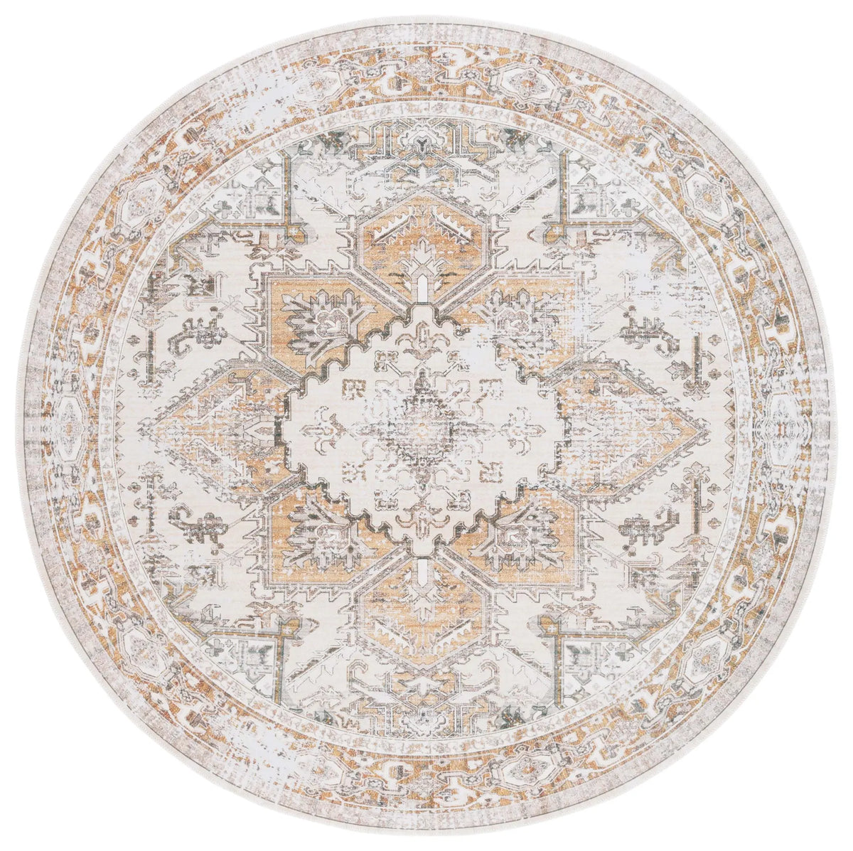 Safavieh Arizona 6'-0" x 6'-0" Rug in Beige / Gold