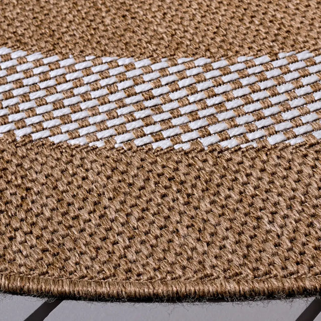 Safavieh Sisal Performance 6'-7" x 6'-7" Rug in Natural / Ivory