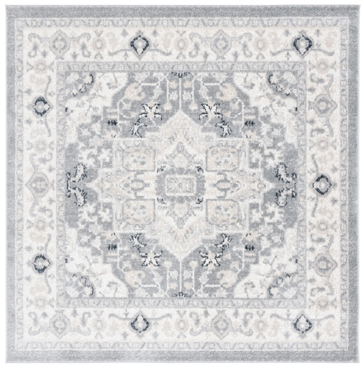 Safavieh Layla 6'-7" x 6'-7" Rug in Ivory Grey / Charcoal