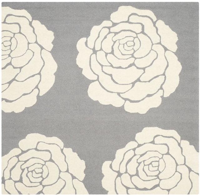 Safavieh Cambridge 6'-0" x 6'-0" Rug in Dark Grey / Ivory