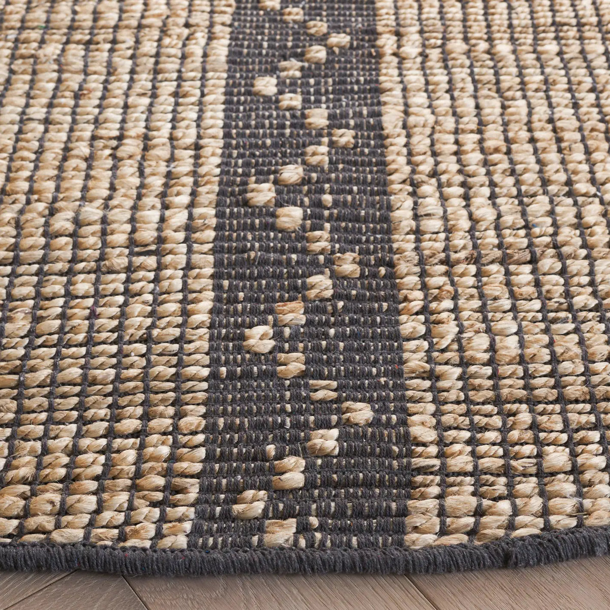 Safavieh Natural Fiber 6'-0" x 6'-0" Rug in Natural / Grey