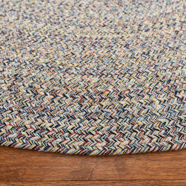 Safavieh Braided 5'-0" x 5'-0" Rug in Blue / Ivory