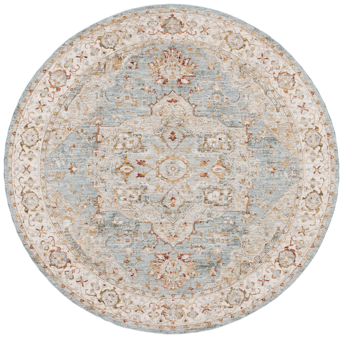 Safavieh Hamilton 6'-7" x 6'-7" Rug in Blue / Grey
