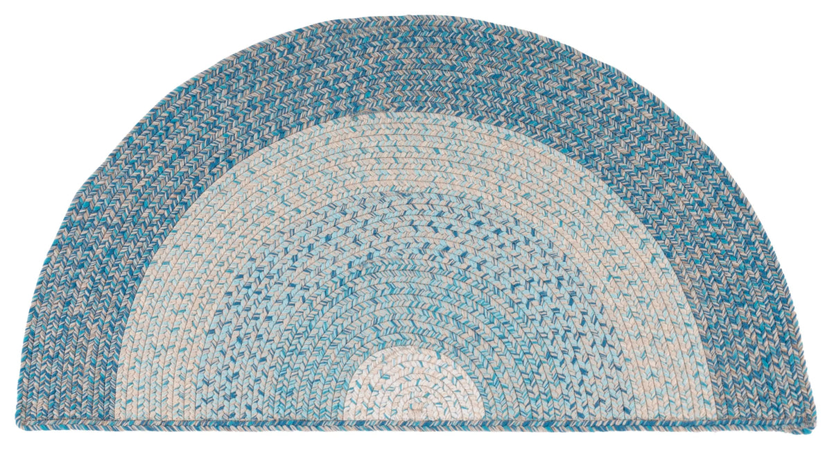 Safavieh Braided 2'-0" x 4'-0" Rug in Blue / Aqua