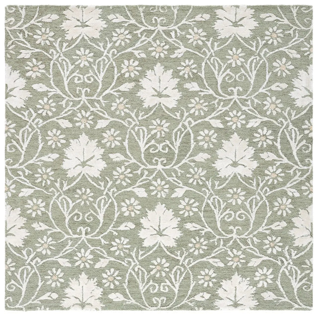 Safavieh Glamour 6'-0" x 6'-0" Rug in Sage / Ivory