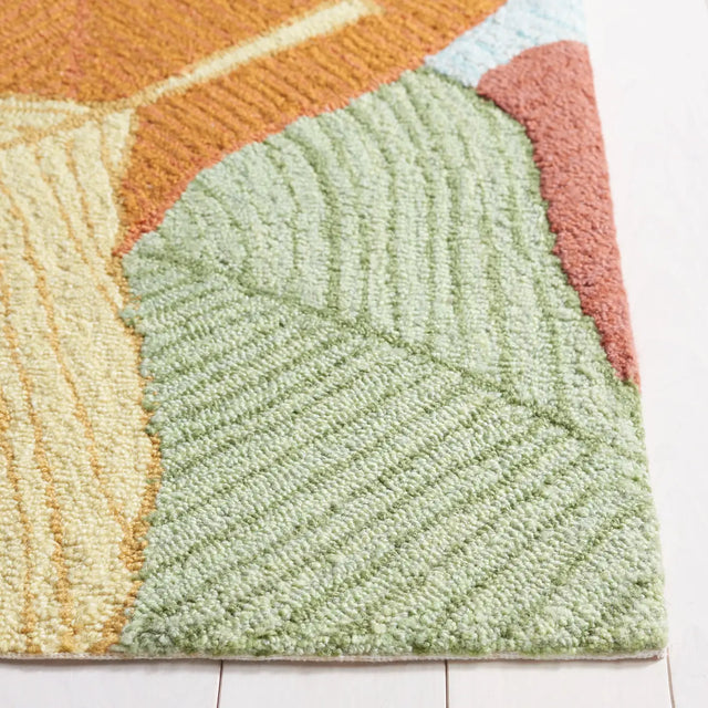 Safavieh Easy Care 4'-0" x 6'-0" Rug in Rust / Green
