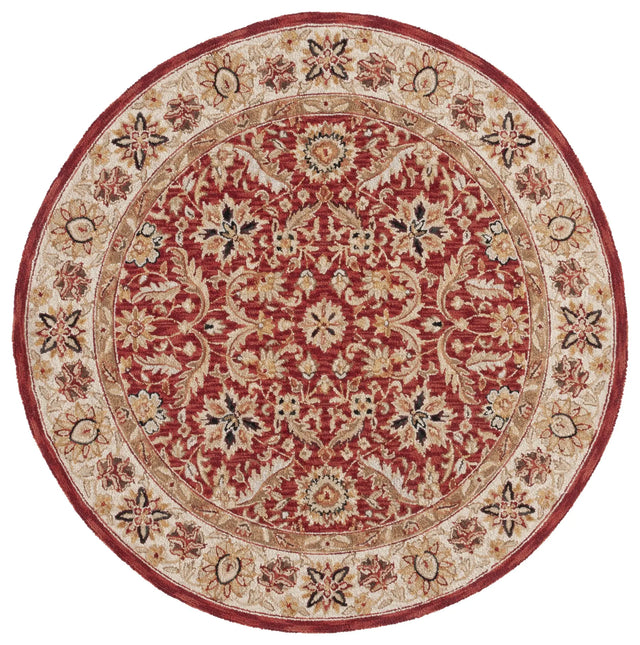 Safavieh Chelsea 5'-6" x 5'-6" Rug in Red / Ivory
