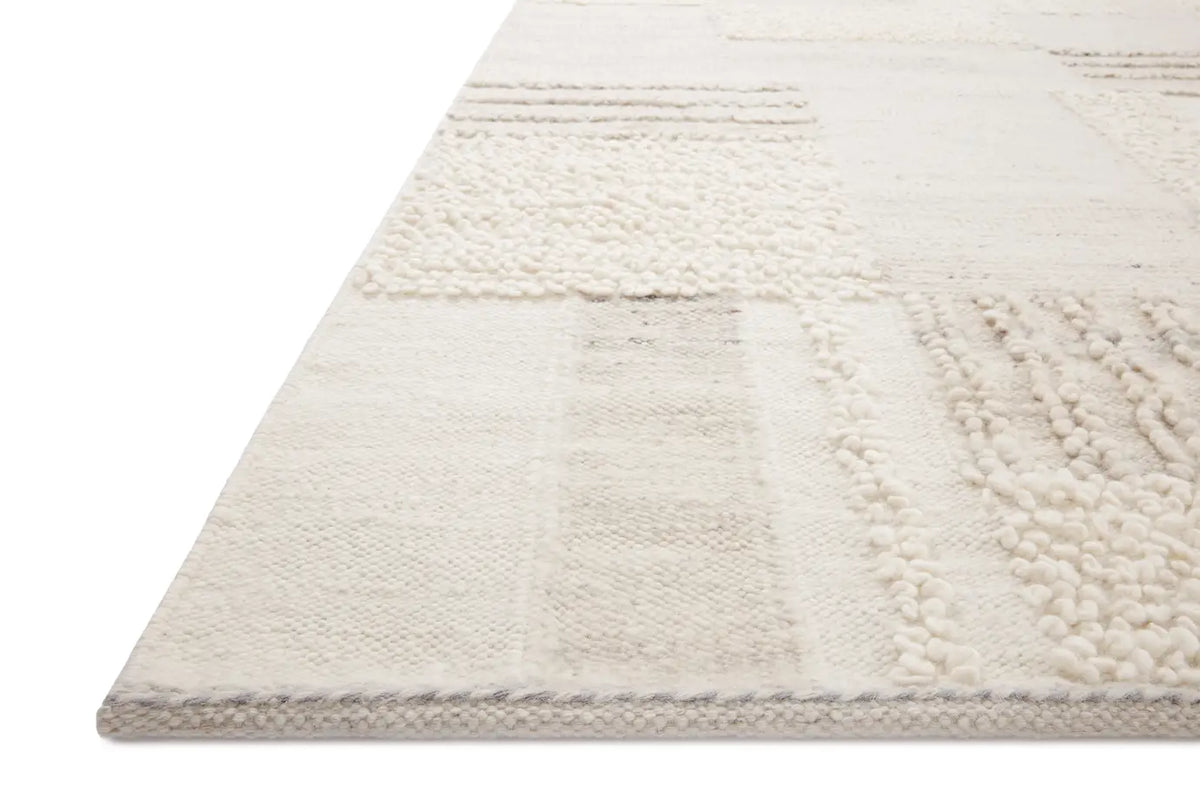 Loloi Manfred Man-01 Ivory/Pebble Rug - rug corner