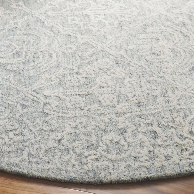 Safavieh Ebony 6'-0" x 6'-0" Rug in Ivory / Light Grey