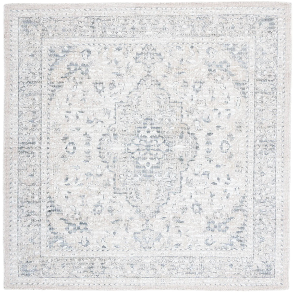 Safavieh Restoration Vintage 6'-0" x 6'-0" Rug in Grey / Ivory