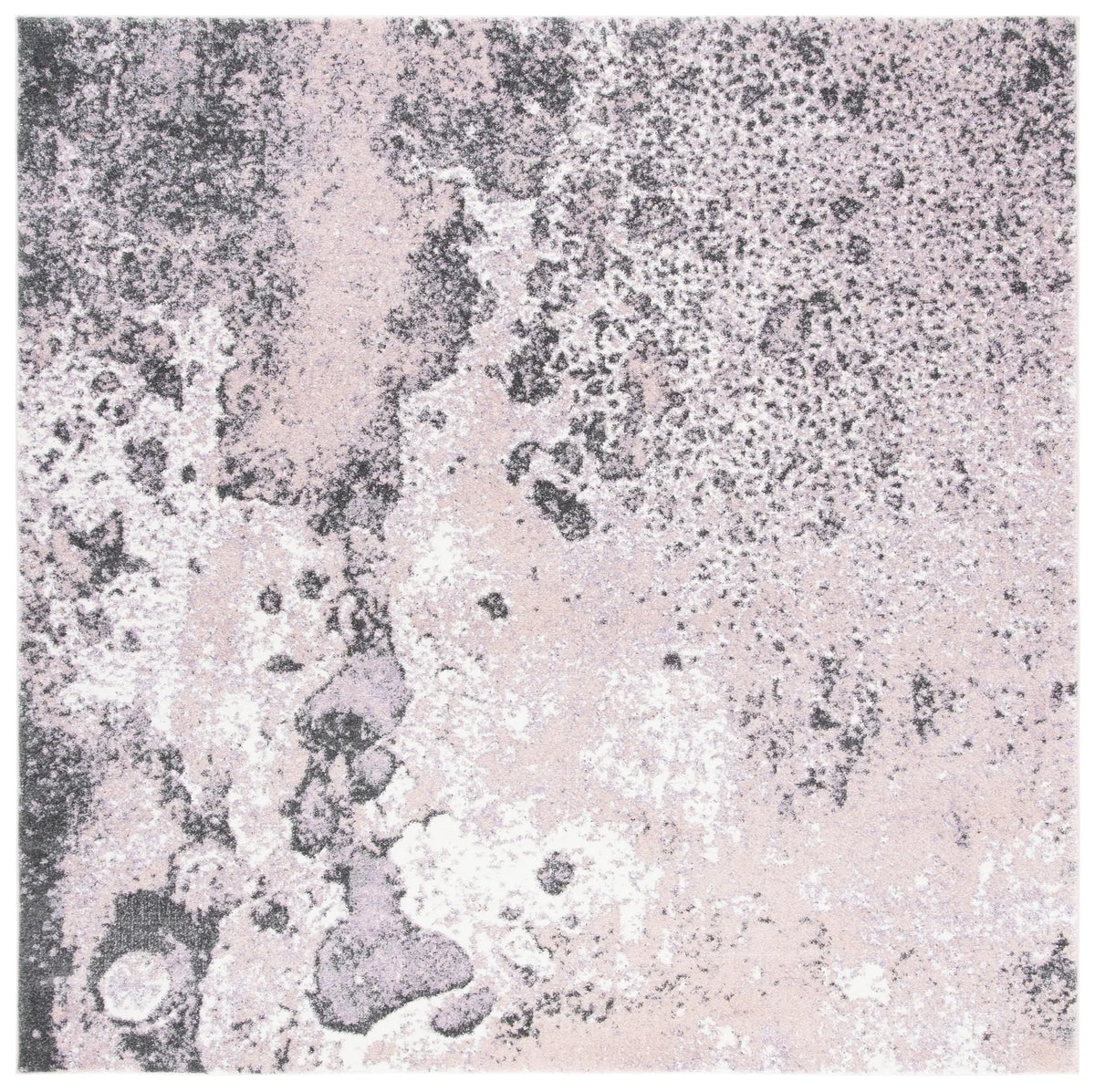 Safavieh Glacier 6'-7" x 6'-7" Rug in Pink / Grey