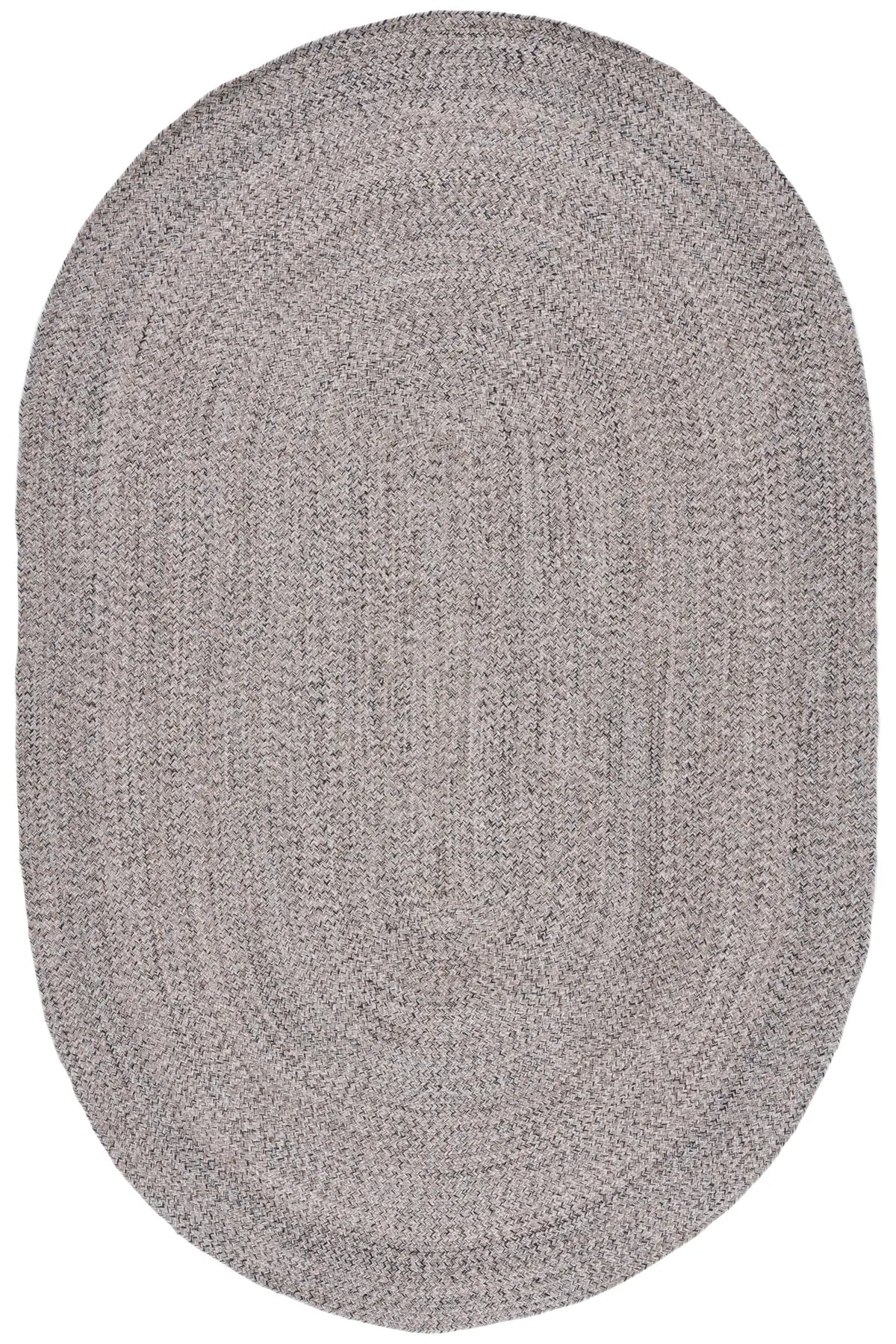 Safavieh Braided 5'-0" x 8'-0" Rug in Ivory / Steel Grey