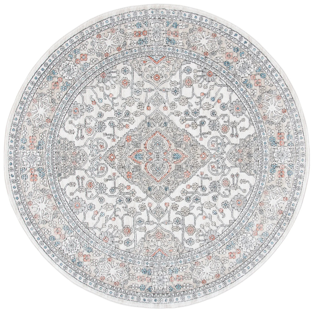 Safavieh Oregon 800 6'-7" x 6'-7" Rug in Grey / Ivory