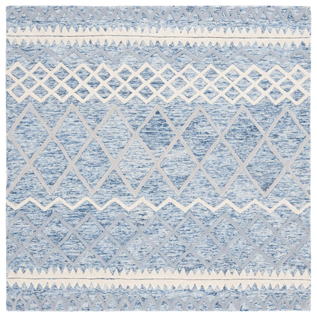 Safavieh Glamour 6'-0" x 6'-0" Rug in Blue / Ivory